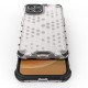 Honeycomb case for iPhone 14 armored hybrid cover transparent