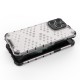 Honeycomb case for iPhone 14 Pro Max armored hybrid cover transparent