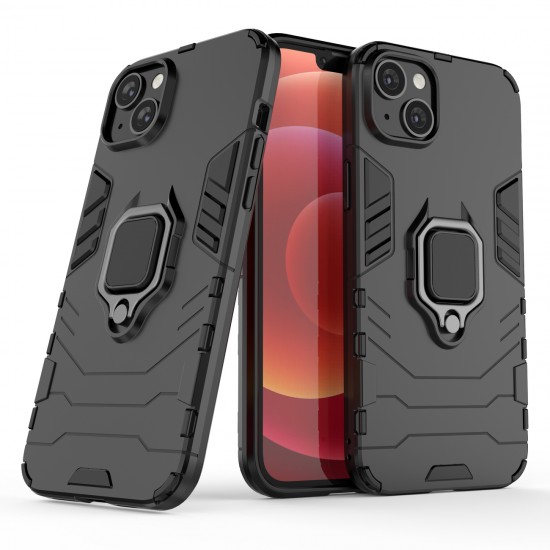 Ring Armor case for Samsung Galaxy S23 armored cover magnetic holder ring black