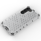 Honeycomb case for Samsung Galaxy S23+ armored hybrid cover transparent