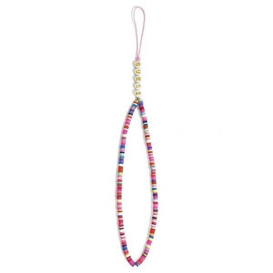 Guess pendant GUSTGMPP Phone Strap multicolor pink/multicolor pink Heishi Beads