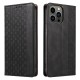 Magnet Strap Case for Samsung Galaxy S23 Flip Wallet Mini Lanyard Stand Black