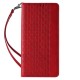 Magnet Strap Case for Samsung Galaxy S23+ Flip Wallet Mini Lanyard Stand red
