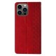 Magnet Strap Case for Samsung Galaxy S23+ Flip Wallet Mini Lanyard Stand red