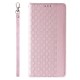 Magnet Strap Case for Samsung Galaxy S23+ Flip Wallet Mini Lanyard Stand Pink