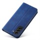 Magnet Fancy Case for Samsung Galaxy S23+ flip cover wallet stand blue