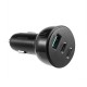 Joyroom 70W car charger with 3 ports: USB, 2 x USB C black (JR-CL26)