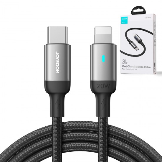 Joyroom Extraordinary Series A10 Lightning / USB-C PD 20W cable 1.2 m - black