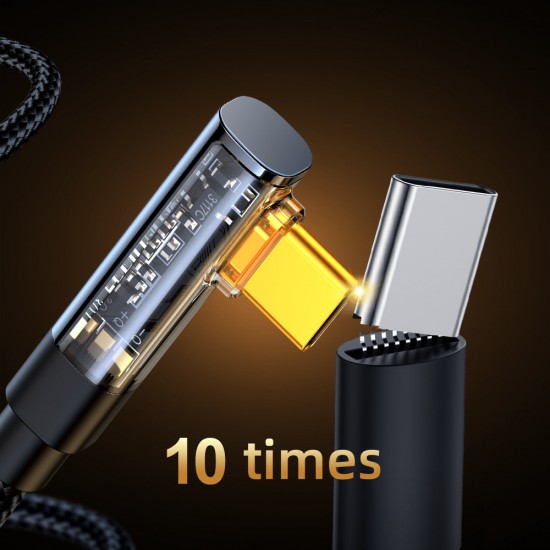 Joyroom Gaming Cable S-UC027A6 USB-C (angled) / USB-A (straight) 3A 1.2 m - black