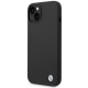 BMW Silicone Metal Logo Case for iPhone 14 - Black