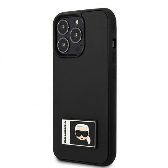 Karl Lagerfeld Ikonik Patch Case for iPhone 13 Pro Max - Black