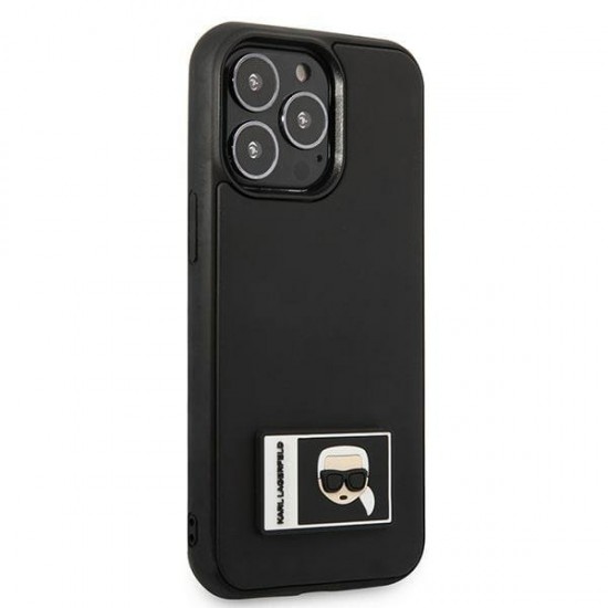 Karl Lagerfeld Ikonik Patch Case for iPhone 13 Pro Max - Black