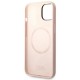 Karl Lagerfeld Silicone Karl's Head MagSafe Case for iPhone 14 Plus - Light Pink