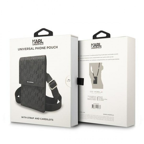 Karl Lagerfeld Handbag KLWBSAMSMK black/black Monogram Plate