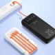Dudao capacious powerbank with 3 built-in cables 20000mAh USB Type C + micro USB + Lightning white (Dudao K6Pro +)
