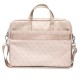 Guess Saffiano 4G Triangle Logo bag for a 16'' laptop - pink