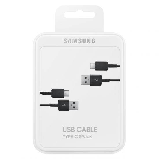 Samsung USB C cable 480Mbps 5A 1.5m (EP-DG930MBEGWW) - black (set of 2)