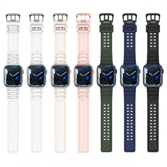 Strap Triple Protection for Apple Watch 38 / 40 / 41 mm band bracelet - navy blue