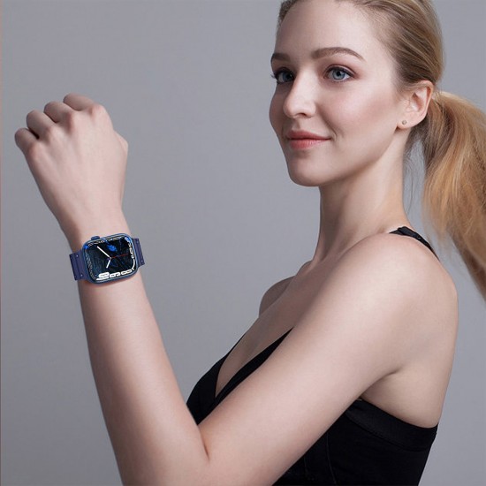 Strap Triple Protection for Apple Watch 38 / 40 / 41 mm band bracelet - navy blue