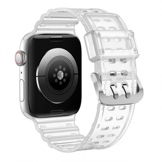 Strap Triple Protection for Apple Watch 38 / 40 / 41 mm band bracelet - transparent