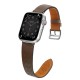 Strap Leather for Apple Watch 38 / 40 / 41 mm band bracelet - dark brown