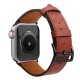 Strap Leather for Apple Watch 38 / 40 / 41 mm band bracelet - red