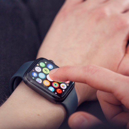 Wozinsky Full Glue Acrylic Glass for Apple Watch 49mm 9H Full Screen with Black Frame