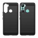 Carbon Case case for Infinix Hot 12 Pro flexible silicone carbon cover black