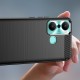 Carbon Case case for Infinix Hot 20 Play flexible silicone carbon cover black