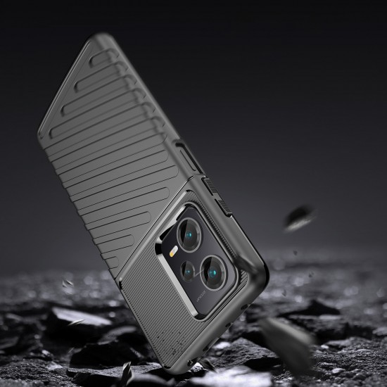 Thunder Case case for Xiaomi Redmi Note 12 Pro+ silicone armor case black