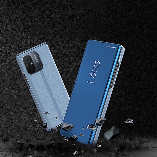 Clear View Case cover for Xiaomi Redmi 11A / Poco C55 / Redmi 12C flip case black