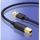 Ugreen USB Type B printer cable (male) - USB 2.0 (male) 480 Mbps 1.5 m black (US135 10350)