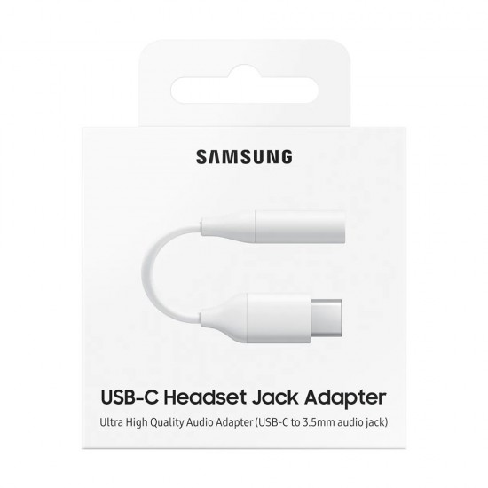 Samsung Headphone Adapter 3.5mm Mini Jack (Female) - USB Type C (Male) White (EE-UC10JUWEGWW)
