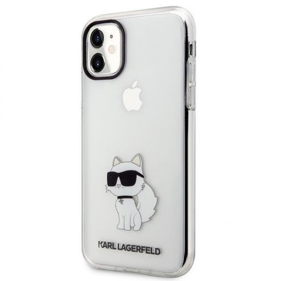 Karl Lagerfeld Ikonik Choupette Case for iPhone 11 / Xr - Transparent