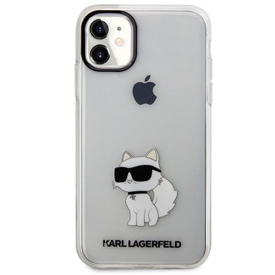 Karl Lagerfeld Ikonik Choupette Case for iPhone 11 / Xr - Transparent