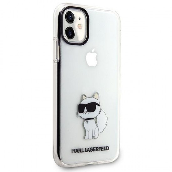Karl Lagerfeld Ikonik Choupette Case for iPhone 11 / Xr - Transparent