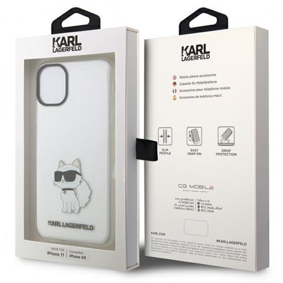 Karl Lagerfeld Ikonik Choupette Case for iPhone 11 / Xr - Transparent