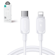 Joyroom Multi-Color Series A14 USB-C / Lightning 30W cable 1.2 m - white