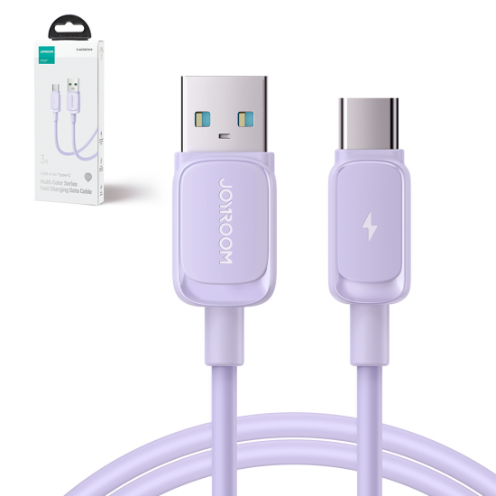 Joyroom Multi-Color Series A14 USB-A / USB-C 3A Cable 1.2m - Purple