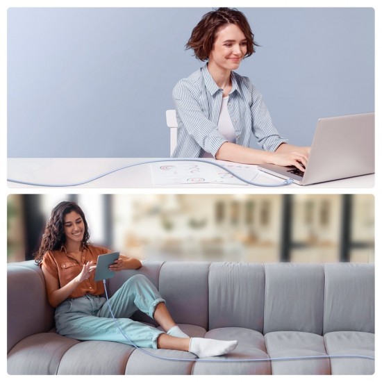 Joyroom Multi-Color Series A14 Lightning / USB-A 2.4A 1.2 m cable - blue