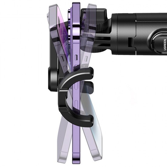 Selfie stick Ugreen LP586 telescopic tripod with Bluetooth remote control 1.5m - black