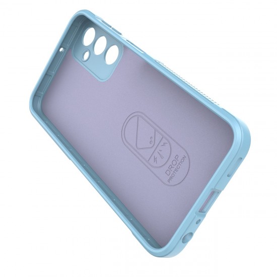 Magic Shield Case for Samsung Galaxy A24 4G flexible armored cover light blue