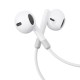 Joyroom JR-EW01 in-ear wired mini jack headphones with remote control - white