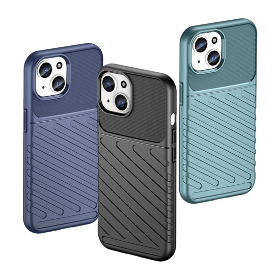 Armored iPhone 15 Thunder Case - blue