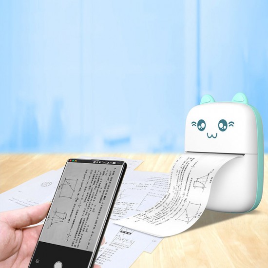 HURC9 Bluetooth Thermal Printer Kitty Mini with App - Blue