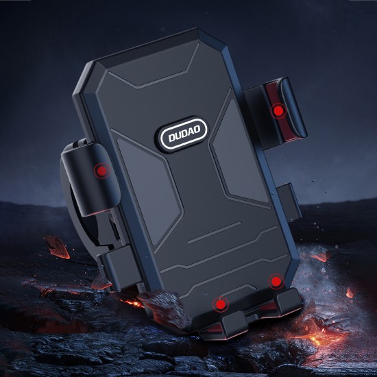 Bicycle / motorcycle phone holder Dudao F7C - black