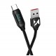 Wozinsky WUACC2 USB A - USB C Cable with Display 66W 6A 2m - Black