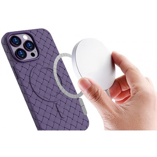 MagSafe Woven Case for iPhone 15 Pro - purple