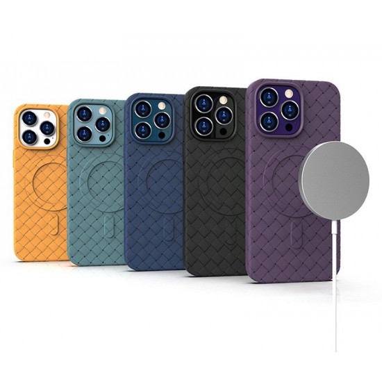 MagSafe Woven Case for iPhone 15 Pro - purple