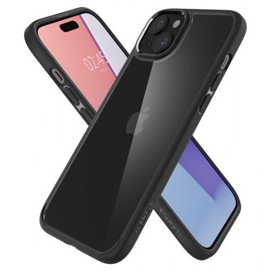Spigen Ultra Hybrid iPhone 15 Plus Case - Matte Black